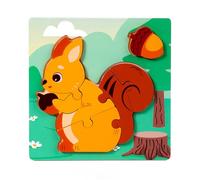 Puzzle educativo per bambini a forma di animale e gioco di riconoscimento alimentare per coordinazione cognitiva e occhio-mano, puzzle di viaggio trasportabili per bambini