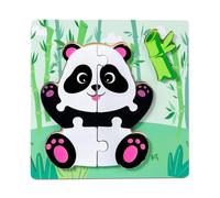 Puzzle educativo per bambini a forma di animale e gioco di riconoscimento alimentare per coordinazione cognitiva e occhio-mano, puzzle di viaggio trasportabili per bambini