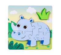 Puzzle educativo per bambini a forma di animale e gioco di riconoscimento alimentare per coordinazione cognitiva e occhio-mano, puzzle di viaggio trasportabili per bambini