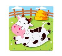 Puzzle educativo per bambini a forma di animale e gioco di riconoscimento alimentare per coordinazione cognitiva e occhio-mano, puzzle di viaggio trasportabili per bambini