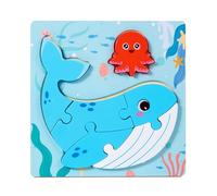 Puzzle educativo per bambini a forma di animale e gioco di riconoscimento alimentare per coordinazione cognitiva e occhio-mano, puzzle di viaggio trasportabili per bambini