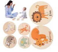 Puzzle Educativo per bambini, Puzzle in Legno, Giocattoli sensoriali per bambini piccoli,Puzzle Educativo di Animali in Legno | Puzzle Educazione precoce per