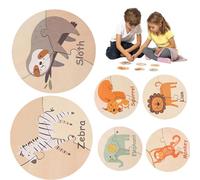 Puzzle educativo per, Puzzle in legno, Giocattoli sensoriali per tutti,Puzzle educativo in legno Puzzle di ordinamento di forme animali - Puzzle Giocattoli educativi Giocattolo sensoriale per ragazzi