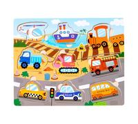 Puzzle educativo, puzzle in legno per bambini - Design del fumetto di giocattoli con gambo in legno | Puzzle educativi giocattoli con gambo, puzzle, giocattoli puzzle prescolari per un esperimento