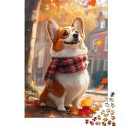 Puzzle EduGattoivo Da 1000 Pezzi in Legno Corgi, Sfida Impossibile Per Tutte Le Età, Gioco Stimolante Per La Mente, Regalo Perfetto