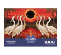 Puzzle Egrets Con 1000 Pezzi Per Adulti,Solar Eclipse Landscape Gioco Diabilità Impossibile Giochi Rilassamento E Intelligenza Regalo Per Amore E Amico 70x50cm/1000pcs