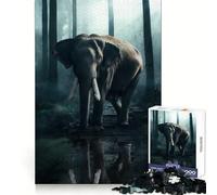 Puzzle "Elefante Mistico" per adolescenti, 1000 pezzi, gioco di logica, divertente e rilassante, opera d'arte dai contorni netti, da collezione (38x52cm)