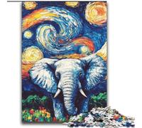 Puzzle Elefante nel cielo notturno da 2000 pezzi per adolescenti, adatto a persone dai 14 anni in su, idee regalo per la decorazione della casa (70x100cm)