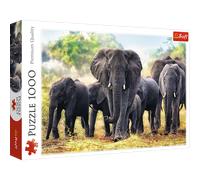 Trefl: Puzzle di 1000 pezzi "Mandria di elefanti"