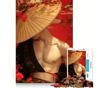 Puzzle enigmatico del samurai per adulti, 1000 pezzi, gioco stimolante per la famiglia, taglio preciso, regalo stagionale 38x26cm