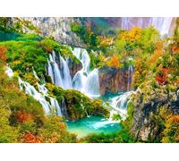 Puzzle ENJOY Cascate di Plitvice in autunno - 1000 pezzi