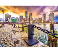 Puzzle Porto di Boston al crepuscolo 1000 pezzi
