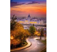 Puzzle Enjoy Quartiere Budin e Parlamento Ungherese 1000 pezzi