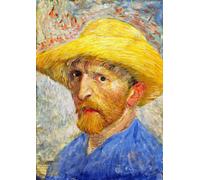 Puzzle ENJOY Vincent Van Gogh Autoritratto con Cappello di Paglia 1000 Pezzi