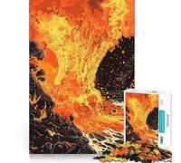 Puzzle "Eruzione Vulcanica" da 1000 pezzi per adulti,gioco divertente e di richiamo,montaggio sicuro e stabile,attività per tutta la famiglia (38x52cm)