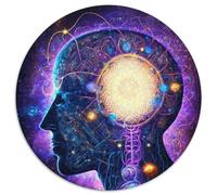 Puzzle Esoterico Zen Universe da 1000 pezzi, puzzle rotondo da 1000 pezzi, ideale per decorazioni per la casa, allenamento del cervello e regali per le feste, 67,5x67,5 cm.
