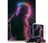 Puzzle "Esplosione al Neon" da 1000 pezzi per adulti, stimola la memoria, divertimento al chiuso, assemblaggio di motivi, regalo di Natale (38x52cm)