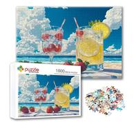 Puzzle Estate Puzzle 3000 Pezzi Bevande, Adulti e Adolescente Divertente Giocattolo per Giocare, Impegnativi Impossibile Jigsaw con Poster e Borsa Chiusa per Decorazioni Casa Parete, Regalo Donna P-7