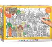 Puzzle EUROGRAPHICS da colorare Case in città 300 pezzi + kit per appendere