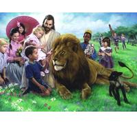 Puzzle EUROGRAPHICS Leone e agnello 1000 pezzi