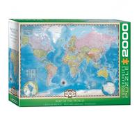 Puzzle - EuroGraphics Mappa Del Mondo - 2000 Pezzi