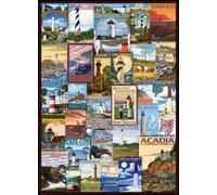 Puzzle Eurographics poster vintage dei fari 1000 pezzi