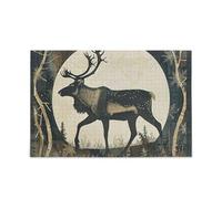 Puzzle europeo con cervi da pavimento per adulti Brain Teasing Divertente e perfetto Wall Art Divertente Giochi di cervello I migliori regali per la tua famiglia Puzzle per adulti 500 pezzi