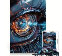 Puzzle EYE AI da 1000 pezzi per adolescenti, rompicapo, attività per la casa, taglio premium, articolo regalo di Babbo Natale 38x52cm