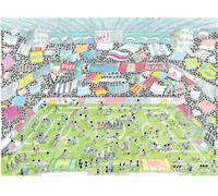PUZZLE fabio vettori CALCIO STADIO made in italy 1080 PEZZI eco friendly 48,5 X