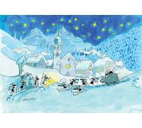 PUZZLE fabio vettori NEVICATA made in italy 540 PEZZI eco friendly 34,5 X 49,5 C