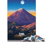 Puzzle fai da te del Parco Nazionale del Teide, puzzle rettangolare in carta, regalo di compleanno per bambini o bambine, 1000 pezzi (75x50 cm)