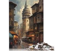 Puzzle fai da te sulla bellezza di Istanbul, Turchia, puzzle rettangolare in carta per regalo di compleanno per bambini o bambine, 1000 pezzi (38x26 cm)