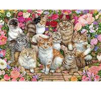 Puzzle FALCON Gatti tra i fiori 1000 pezzi