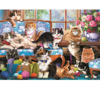 Puzzle famiglia di gatti 500 pezzi