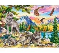 Puzzle Famiglia di lupi e aquile 300 pezzi CASTORLAND