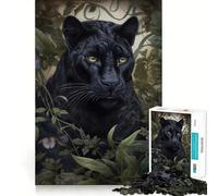 Puzzle fantasioso della Pantera Nera da 1000 pezzi,gioco di costruzione che mette alla prova la concentrazione,montaggio sicuro e stabile,divertimento in casa durante le vacanze (38x26cm)