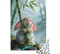 Puzzle Fantastico 1000 Pezzi, Coniglio a orecchie penzolanti in Legno, Crea Momenti Indimenticabili, Adatto A Tutti, Facile Da Assemblare, Confezione Elegante