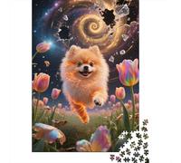 Puzzle Fantastico 1000 Pezzi, Cucciolo Pomeraniano in Legno, Crea Momenti Indimenticabili, Adatto A Tutti, Facile Da Assemblare, Confezione Elegante