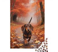 Puzzle Fantastico 1000 Pezzi, Dachshund in Legno, Crea Momenti Indimenticabili, Adatto A Tutti, Facile Da Assemblare, Confezione Elegante