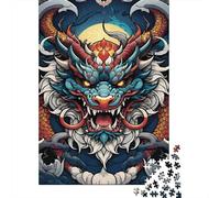 Puzzle fantasy a forma di drago volante, rompicapo in cartone riciclato al 100%, per donne e uomini, regali di Halloween, 300 pezzi (40x28 cm)