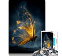 Puzzle fantasy a forma di farfalla per adulti e ragazzi, 1000 pezzi, giocattoli, giochi educativi, antistress, lista dei desideri con Babbo Natale (38x26cm)