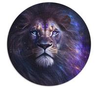 Puzzle fantasy a forma di leone per adulti, 1000 pezzi, rompicapo impegnativo, attività per famiglie, decorazione per la casa, regalo di Natale, 67,5x67,5 cm.