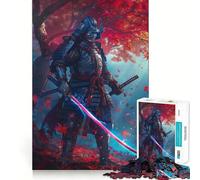 Puzzle fantasy a tema samurai da 1000 pezzi per ragazzi, gioco di logica e svago, bordi lisci, regalo di alta qualità (38x52cm)