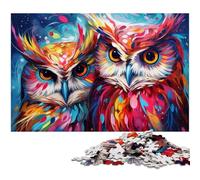 Puzzle Fantasy Art Owl da 1000 pezzi per adulti, rilassante e divertente, perfetto regalo di Natale e decorazione per la casa, 50x75CM/19,68x29,52 pollici.