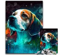 Puzzle fantasy Beagle per adulti, 1000 pezzi, puzzle in legno, divertimento per serate di gioco in famiglia, opera d'arte decorativa fai da te, 50x75CM/19,68x29,52 pollici.