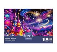 Puzzle Fantasy Castle Con 1000 Pezzi, Puzzle Iridescent Starry Sky Adulti, Gioco Diabilità Impossibile Puzzle Pittura Gioco Intellettivo Familiare Regalo Per Amore E Amico 38x26cm/1000pcs