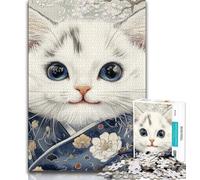 Puzzle Fantasy Cat 1000 pezzi per adolescenti regalo di compleanno regali arte murale per bambini dai 14 anni in su (26x38cm)