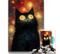 Puzzle Fantasy Cat da 1000 pezzi per adulti, regalo, giocattolo educativo intellettuale decomprimente, decorazione perfetta, 50x75cm