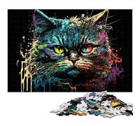 Puzzle Fantasy Cat da 1000 pezzi, regalo per adulti, attività per famiglie, decorazioni fai da te per la casa, regalo di Natale 50x75CM/19,68x29,52 pollici