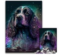 Puzzle fantasy Cocker Spaniel da 1000 pezzi,puzzle impossibili per adulti,perfetto per adolescenti e collezionisti,ideale come decorazione per la casa e regalo da viaggio,26X38CM/10,23x14,96 pollici.